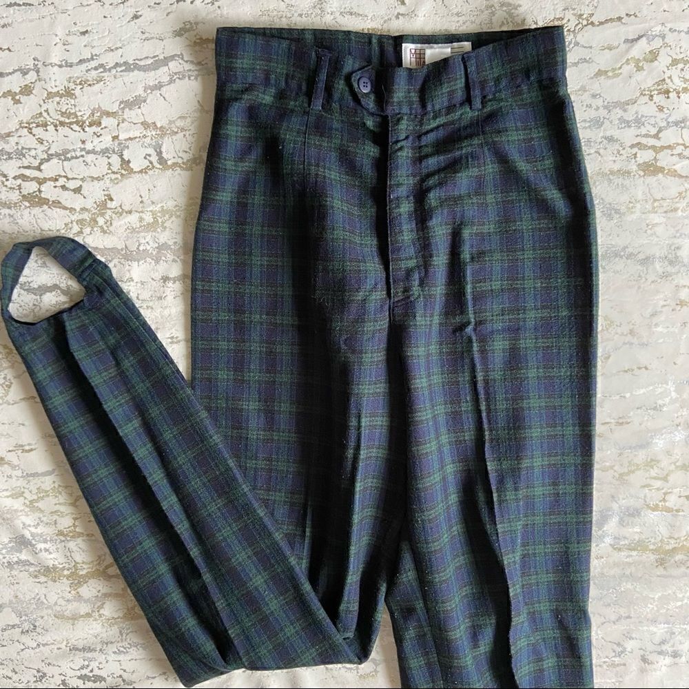 Milano Plaid High Rise Skinny Clueless Trousers